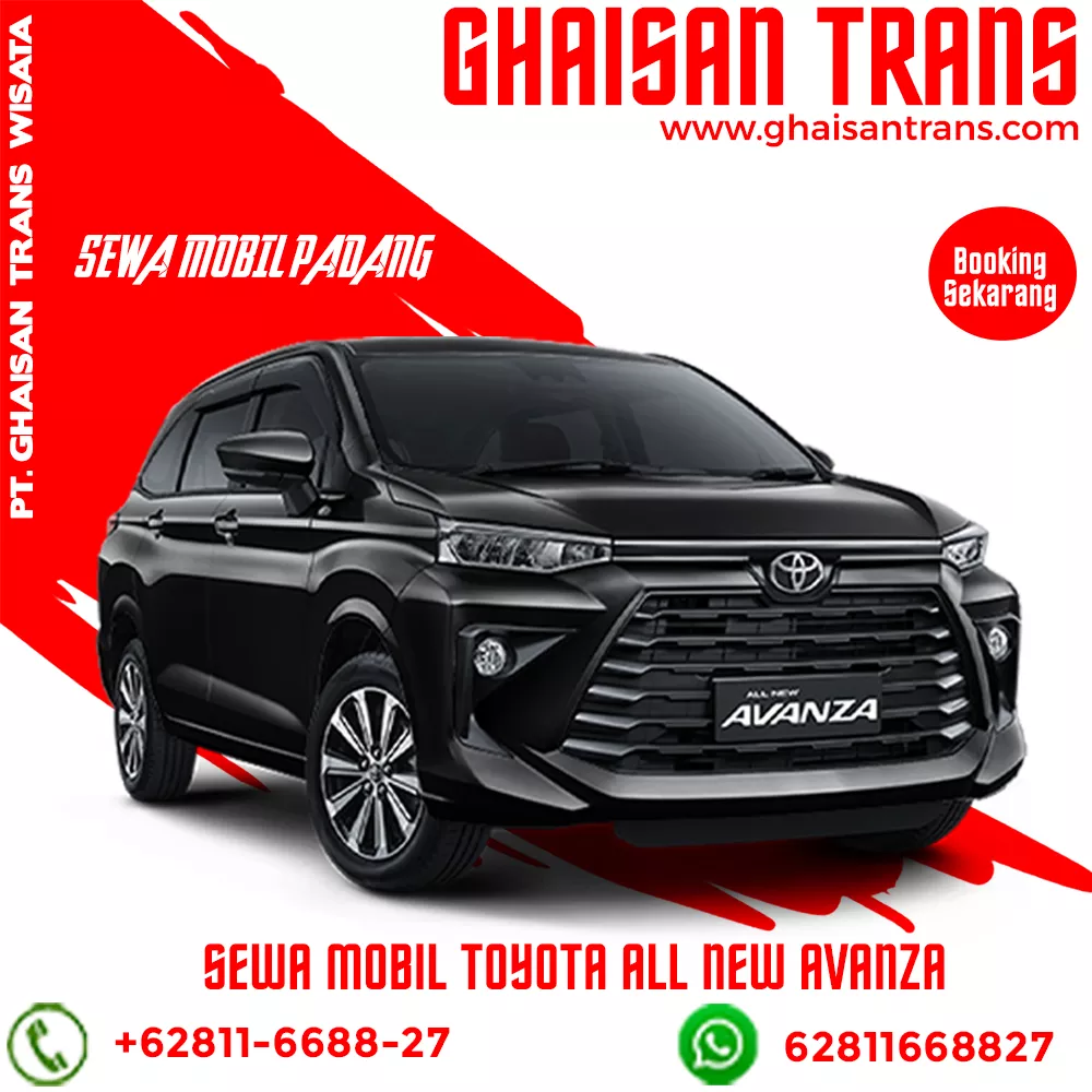 Sewa mobil padang tipe all new avanza murah di kota padang sumatera barat, rental mobil all new avanza di padang dengan sopir