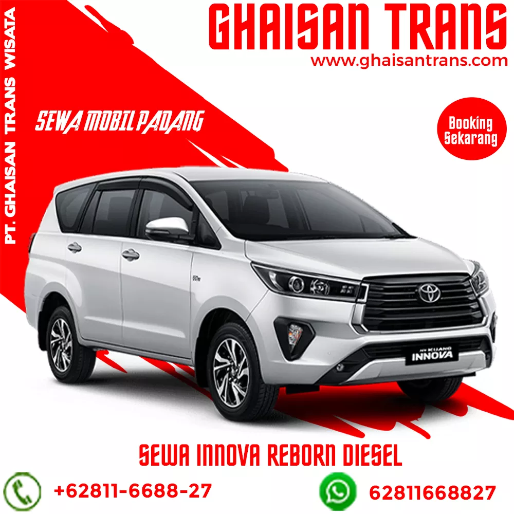 Sewa mobil padang tipe innova reborn diesel murah di kota padang sumatera barat, rental mobil innova reborn diesel di padang dengan sopir