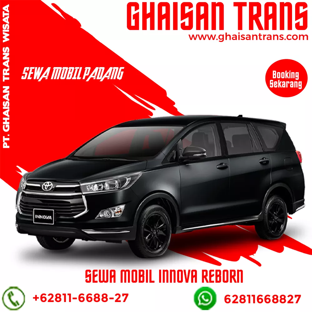 Sewa mobil padang tipe innova reborn murah di kota padang sumatera barat, rental mobil innova reborn di padang dengan sopir